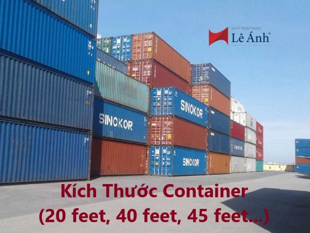 Thông số kỹ thuật container 20 feet: chiều dài, chiều rộng, chiều cao và tải trọng