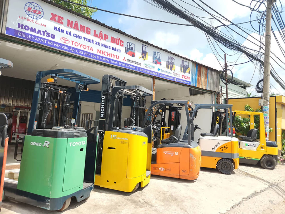 Các dòng xe nâng TCM phổ biến: dầu, điện, xăng gas, tay