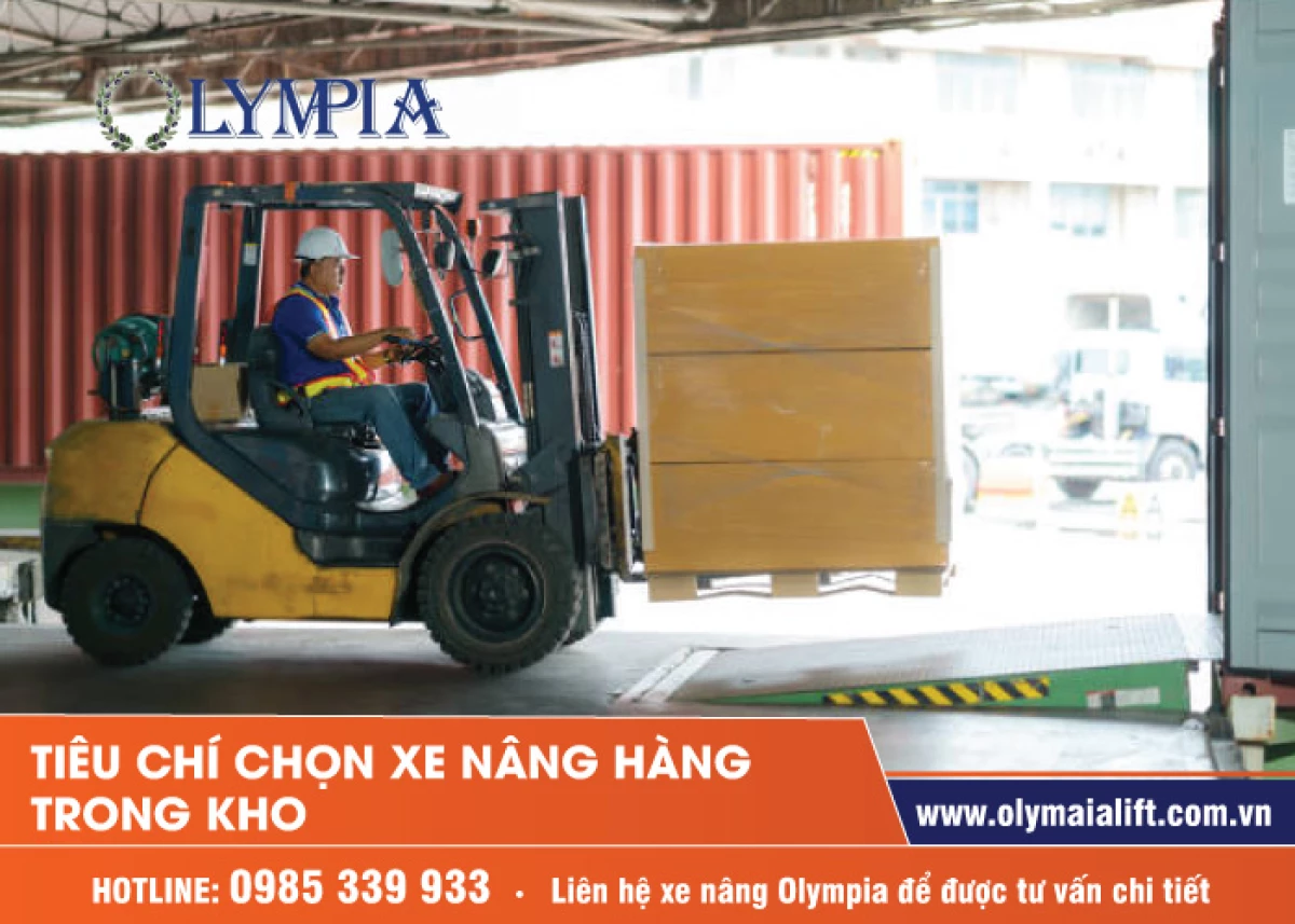 Các loại xe nâng trong kho