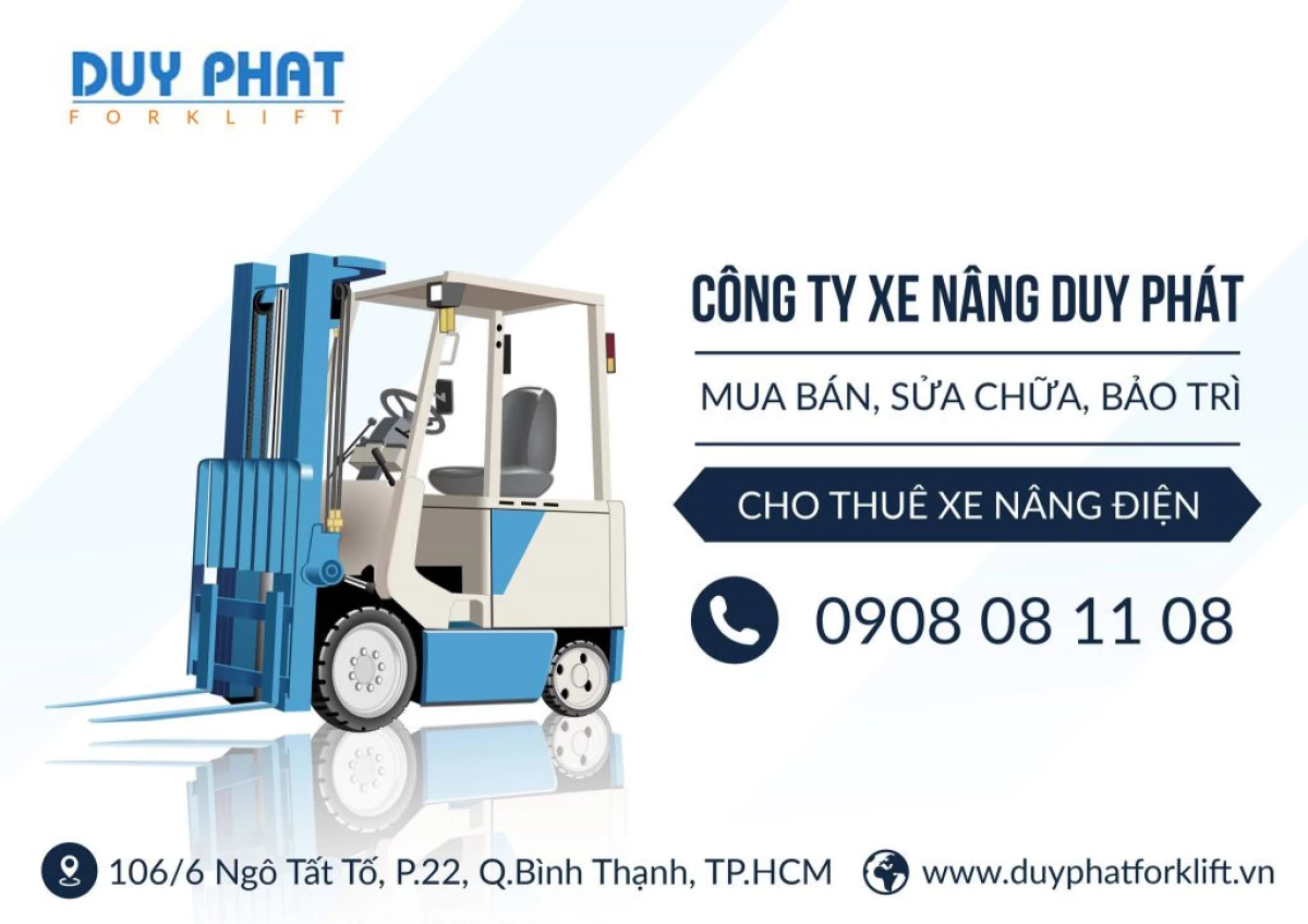 Xe nâng Vmax hoạt động hiệu quả ngoài trời