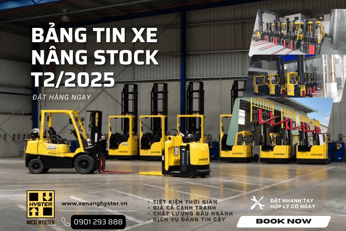 Các dòng xe nâng Hyster đa dạng