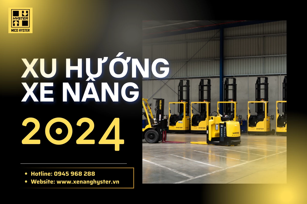 Xe nâng hydro hoạt động bền vững trong kho hàng