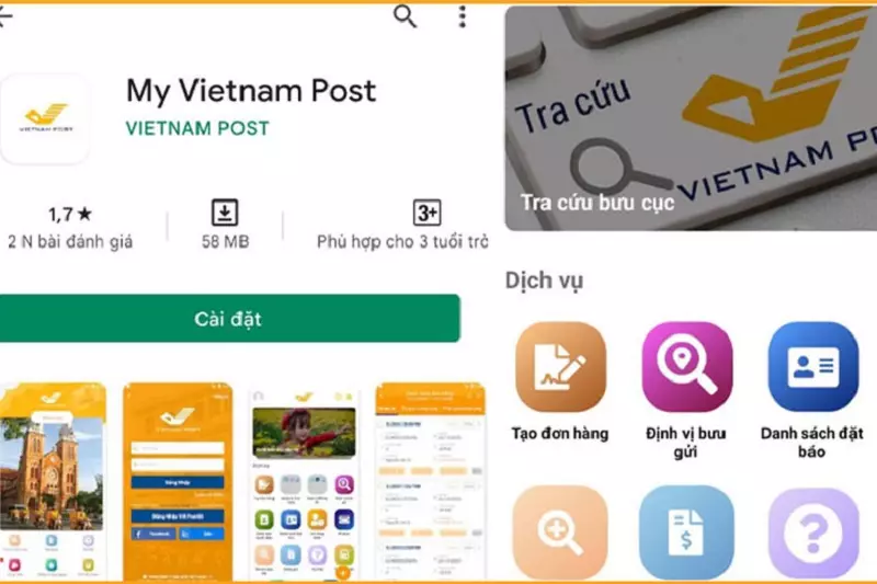 Hình ảnh minh họa ứng dụng My VietNam Post