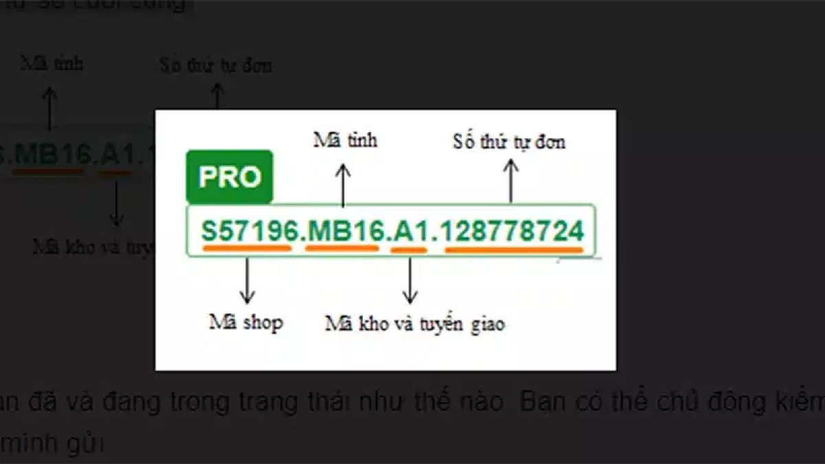 Mã vận đơn của GHTK