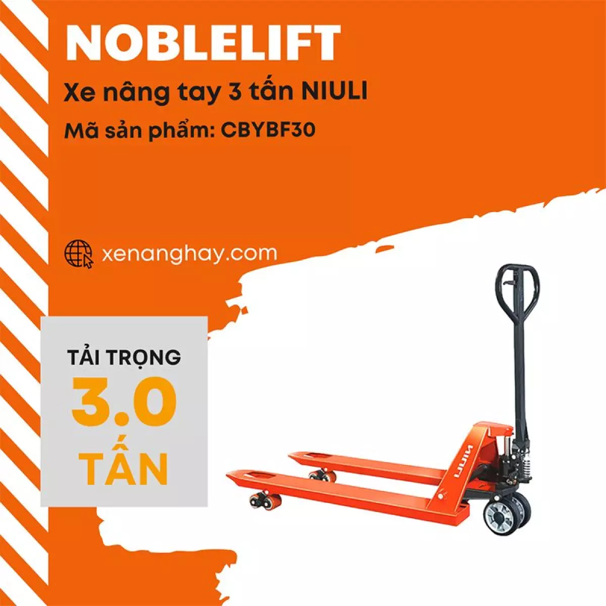 Xe nâng tay 3 tấn Niuli CBYBF30